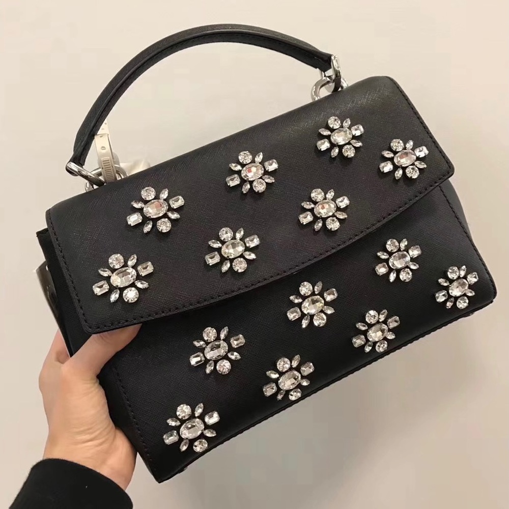MICHAEL KORS MK AVA BLACK CROSSBODY BAG NWT